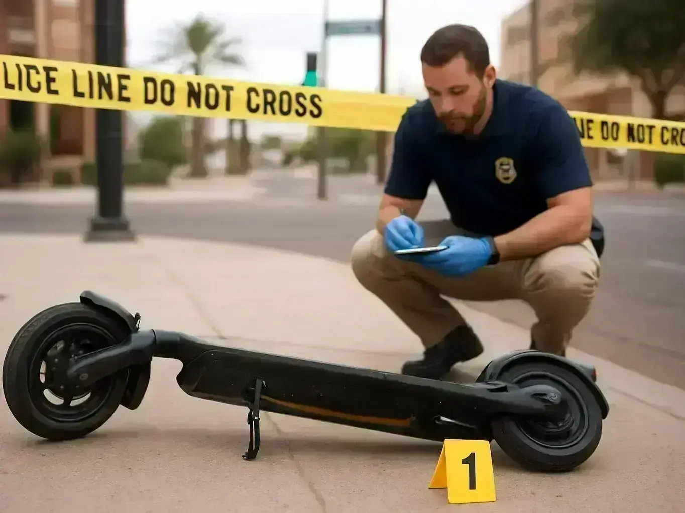 Injury attorney helping scooter rider after delivery vehicle collision in Palm Valley Avondale