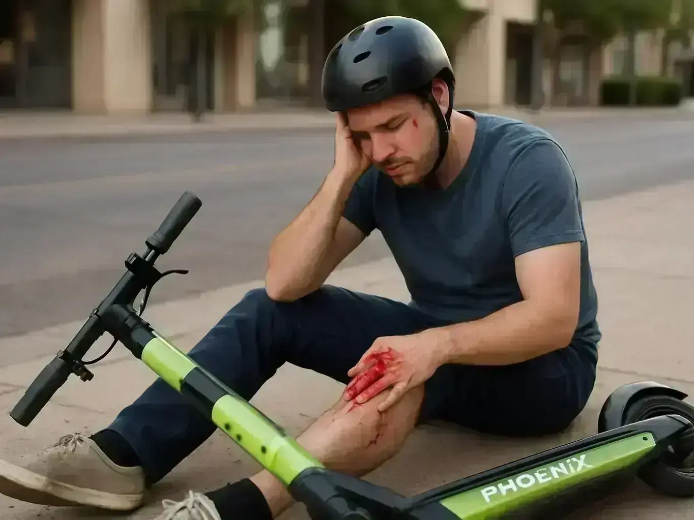 Litchfield Park e-scooter accident lawyer reviewing crash evidence near Wigwam Resort