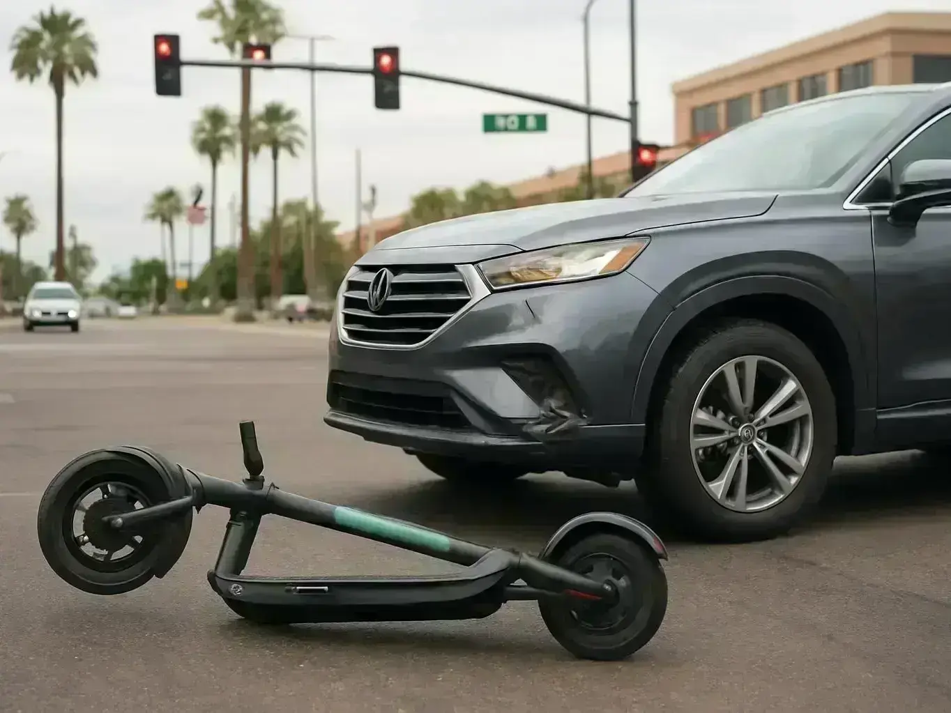 Sun City scooter injury case investigation near Sun City Country Club and nearby residential streets